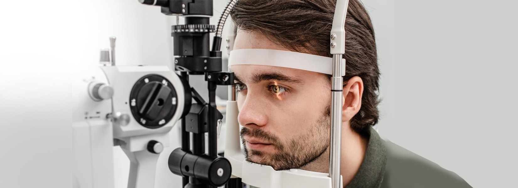 young man during eye exam in Pagosa Springs